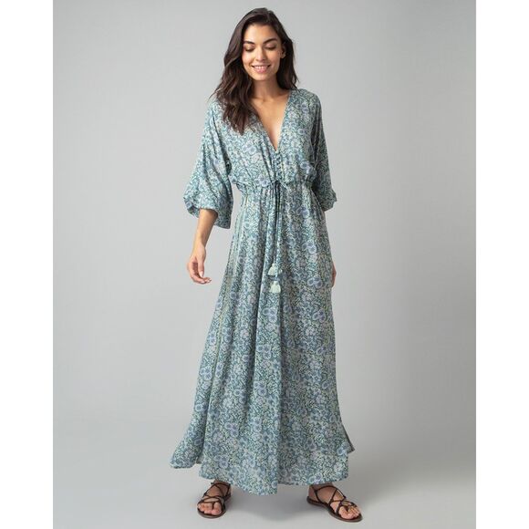 NWT Omika Riviera Maxi Dress Tabina Seaglass Size XS